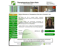 Tablet Screenshot of physio-petraklein.de